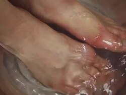 footbath Stock Footage