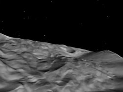 ANIMATION of different views of Vesta asteroid Stock Footage