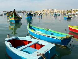 Marsaxlokk Malta Stock Footage