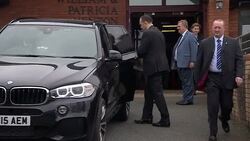 David Cameron leaving Age UK building News Clip