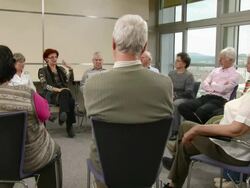 HD: Participating The Group Discussion Stock Footage