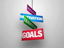 Success Motivation Leadership Goals Stock Footage