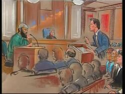 WRAP 9/11 relatives react, court sketches, Moussaoui departure News Clip