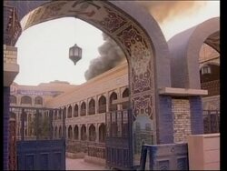 Iraqi TV station on fire, apparently after looting Instructional Video