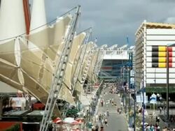 Expo 92 opens in Seville twenty years ago Stock Footage