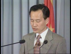 CHINA: FOREIGN MINISTRY SPOKESMAN CUI TIANKAI PRESS CONFERENCE News Clip