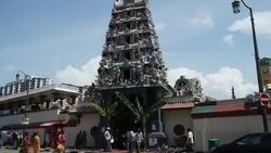 Timelapse indian temple in singapore Stock Footage