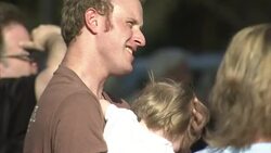 Newt Gingrich and wife Callista leave on bus News Clip