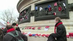 CLEAN : Demonstrators protest French reform package News Clip