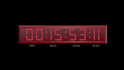 Red timecode element Stock Footage