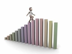 Man overcoming crisis. Stock Footage