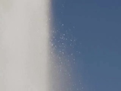 CU Water coming out from geyser / Yellowstone National Park, Wyoming, United States  Stock Footage