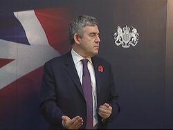 WRAP London, Frankfurt, Paris open lower ADDS Brown on economy News Clip