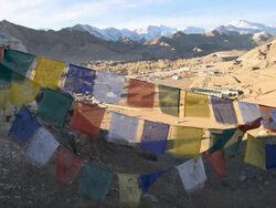 Mountain range, Leh, Ladakh, India Stock Footage
