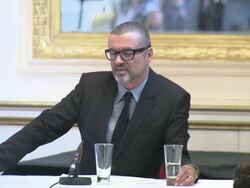 INTERVIEW George Michael on dance music, gay culture and much more at the George Michael Press Conference at London England. (Footage by WireImage Video/GettyImages) Stock Footage