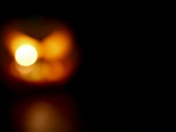 Halloween pumpkins smile and scrary eyes Stock Footage