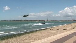 CLEAN : D Day landing demonstration in British naval port News Clip