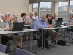 HD: Seniors Using Computers Stock Footage