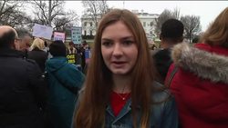 Teens Press For Gun Control Outside White House News Clip