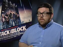 INTERVIEW: Nick Frost on how he became involved in the project, his character and dimensions to his character at the Attack the Block Interviews at London England. (Footage by WireImage Video/GettyImages) Stock Footage