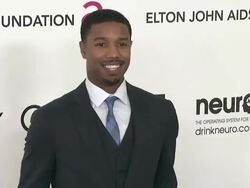 Michael B. Jordan at Elton John Aids Foundation Celebrates 20th Annual Academy Awards Viewing Party on 2/26/12 in Hollywood, CA. (Footage by WireImage Video/Getty Images Entertainment Video) Stock Footage