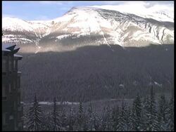 Canadian Rockies View: Banff, Alberta.  Canada Stock Footage