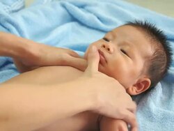 Baby care Stock Footage
