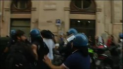 Clashes in Rome as Italy seeks final approval for austerity plan News Clip