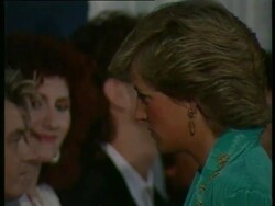 Princess Diana at Prince's Trust concert  Stock Footage