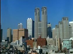 WA Tokyo metropolitan government office, Shinjuku, Tokyo, Japan Stock Footage