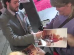 Drake Doremus greets fans at Like Crazy Premiere in Hollwood 10/25/2011(Footage by WireImage Video/Getty Images Entertainment Video) Stock Footage