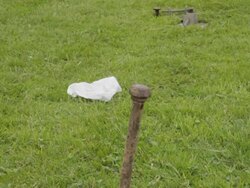 Marquee pin being hammered in Stock Footage