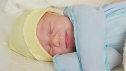 sleeping newborn baby Stock Footage
