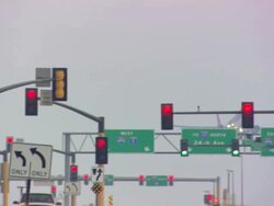 MS View of airplane taking off  / Minneapolis, Minnesota, United States Stock Footage