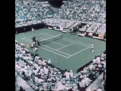 SYND 12 9 78 US OPEN QUARTER FINALS BORG AND SHRIVER WIN News Clip