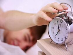 Alarm clock, morning wake up. With sound. Stock Footage