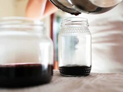 Fresh Organic Cherry Jam Stock Footage