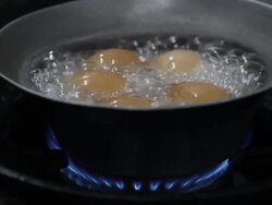 boiled egg Stock Footage