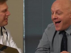 Couple Meet with Doctor to Discuss Radiology Results Stock Footage