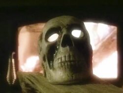 Skull and Fire (HD) Stock Footage