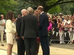 Prince William Meeting Dignitaries At Coventry War Memorial Park News Clip