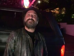 Thierry Guetta Mr Brainwash on Letting Life Happen & Loving it at Chateau Marmont in Hollywood - Celebrity Sightings in Los Angeles, CA on 11/13/13 Stock Footage