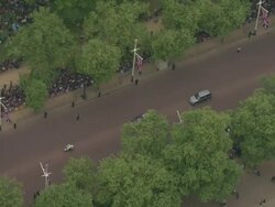 Sky News Royal Wedding Procession Footage News Clip