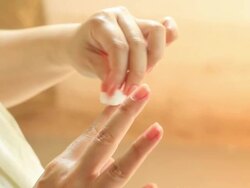 Clean Nails Stock Footage