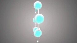 Fructose molecule - Medical and chemical research Stock Footage