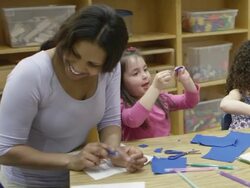 Preschool Art Time Stock Footage