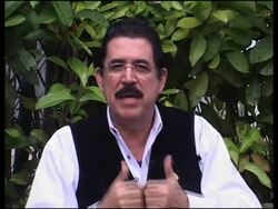 WRAP Zelaya on election, candidates and Micheletti voting, clashes News Clip