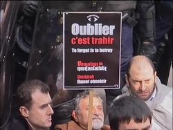 Violent protests as Armenian president visits News Clip