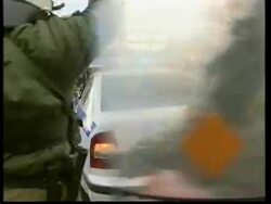 Aftermath of latest violence, damage to police cars News Clip