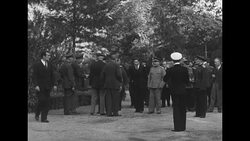Stalin and Churchill arrive at Soviet Embassy in Tehran for Tehran Conference during World War II News Clip